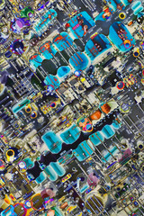 Electronic Components On Circuit Board