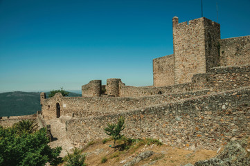 Fototapeta premium Pathway going to the gate at the wall of the Marvao Castle