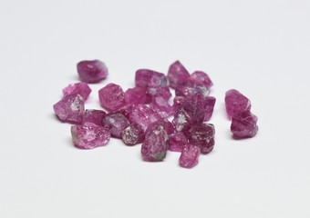 Ruby raw gemstones