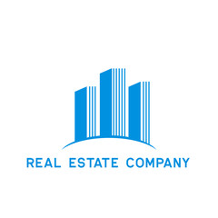 real estate logo isolated on white background. vector illustration