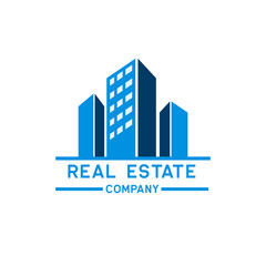 real estate logo isolated on white background. vector illustration