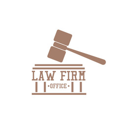law firm logo on white background. vector illustration