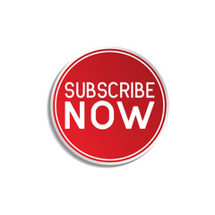 Obraz premium subscribe button label on white background. vector illustration