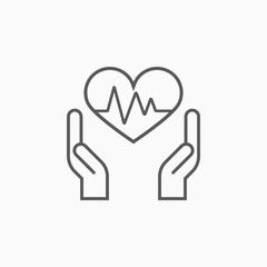 Obraz premium health insurance icon