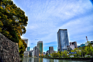 Cityscape of Marunouchi, Tokyo, Japan.