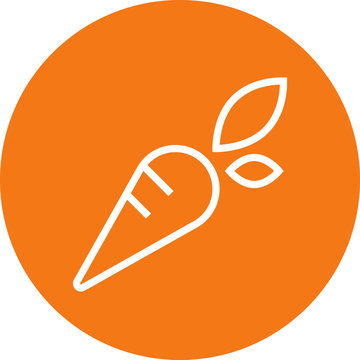 recommend clip art: Carrot Vegetable Food Outline Icon