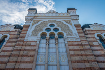 The Sofia Synagogue, Moorish style, the largest synagogue in Southeastern Europe, one of two...