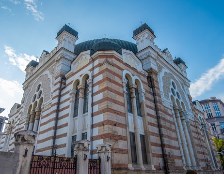 The Sofia Synagogue, Moorish style, the largest synagogue in Southeastern Europe, one of two functioning in Bulgaria.