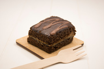 Delicious Chocolate Brownie with arequipe