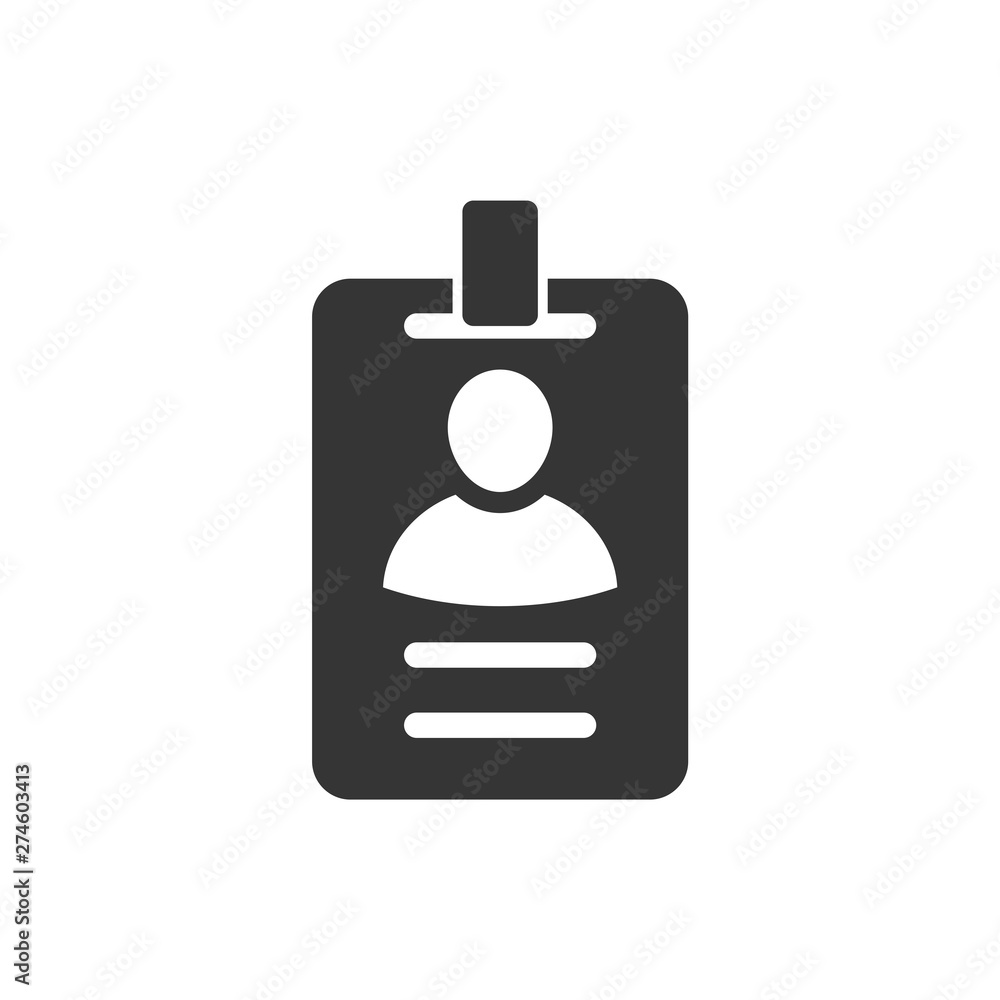 Poster press card icon template black color editable. business card symbol flat vector sign isolated on whi