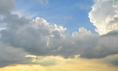 Big clouds in the sky