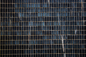 Obraz premium Black marble tile grid texture