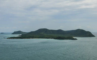 Mountains, trees, wind, sun, clouds