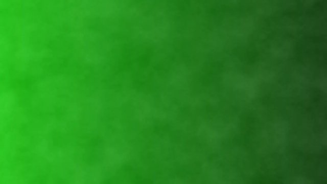 Dark smoke on a green screen background, chroma key