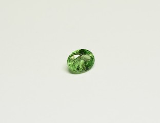 Tsavorite Garnet facet cut gemstone
