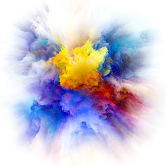 Fototapeta na wymiar Vivid Color Splash Explosion