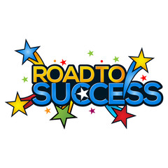 Road to success icon stock-vector. 