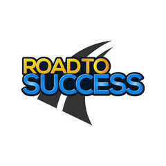Road to success icon stock-vector. 