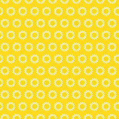 Seamless yellow background with sun