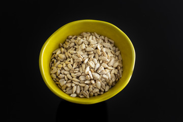 sunflower seeds in a bowl 
