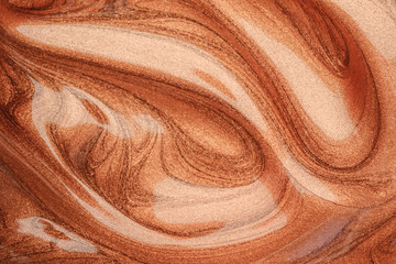 brown orange pearl paint cosmetics texture background