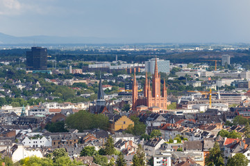 Wiesbaden, Blick vom Neroberg. 20.06.2019.