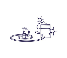 Isolated water tap and hose design