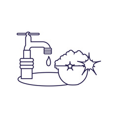 Isolated water tap design pineapple and sunglasses exotic branch summer pineapple and sunglasses exotic branch summer