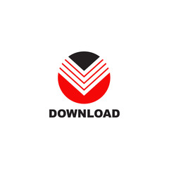 Download icon logo design vector template