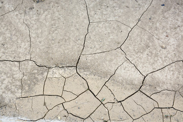 Dry cracked earth