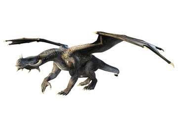 Dragon, 3D illustration, 3D rendering