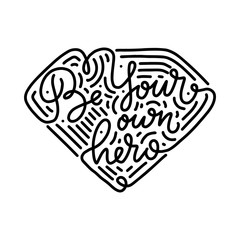 Your voice matters quote lettering. Calligraphy inspiration graphic design typography element. Hand written postcard. Cute simple sign hand drawn style. Textile print