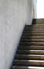 Fototapeta na wymiar Stairs near the wall