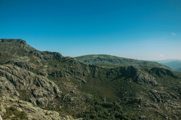 Mountainous landscape with rocky cliffs