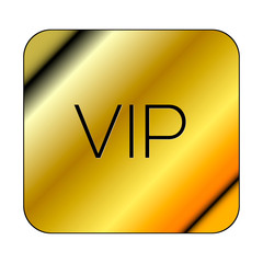 Isolated golden premium label over a white background - Vector