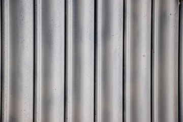 Corrugated metal shutter texture shot