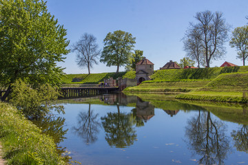 Obraz premium Nature landscape with lake and trees