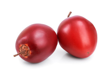 Fresh tamarillo fruit isolated on white background