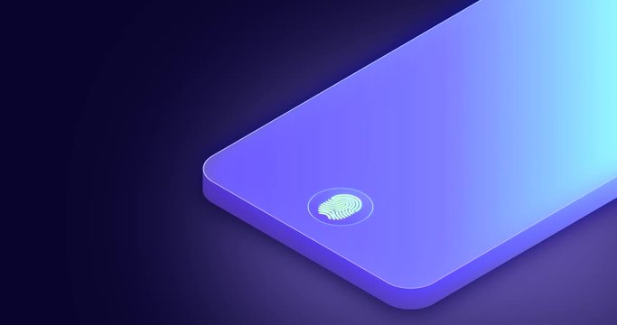 Face id technology, smartphone identifies