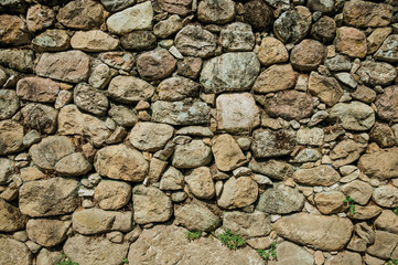 Old wall made of rough stones