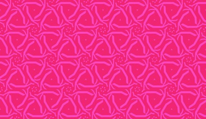 Modern pattern with curved line. Triangles, line, geometric elements. Vector Seamless illustration. Design for flyer, wallpaper, presentation, paper.