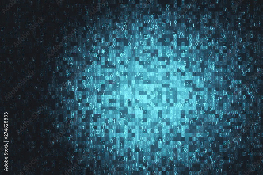 Poster digital pixel texture