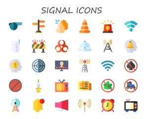 signal icon set