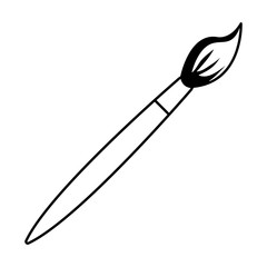 paint brush school supply icon