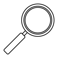 search magnifying glass isolated icon