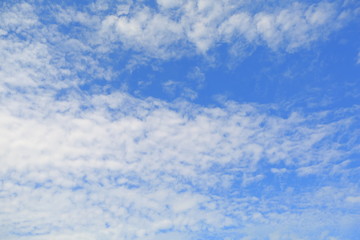 blue sky with white clouds