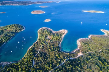 Acrylglas Duschewand mit Foto Camps Bay Beach, Kapstadt, Südafrika Croatia, Istria, aerial view of Cape Kamenjak