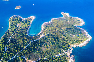 Croatia, Istria, aerial view of Cape Kamenjak