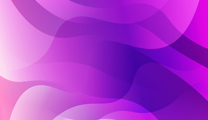Futuristic Blue Purple Color Design Geometric Wave Shape. For Elegant Pattern Cover Book. Vector Illustration with Color Gradient.