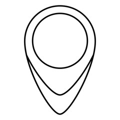 pin pointer location isolated icon